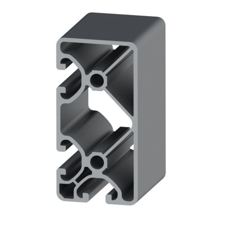 Profilé aluminium (Coupe max 6 m) – Rainure 8 mm – 80x40 mm – 3N90 - Economique - Elcom shop