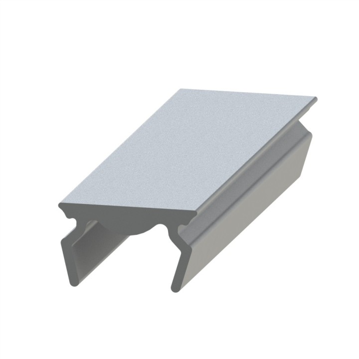 Profilé cache-rainure (Barre de 2 m) - Rainure 6 mm – Aluminium - Elcom shop