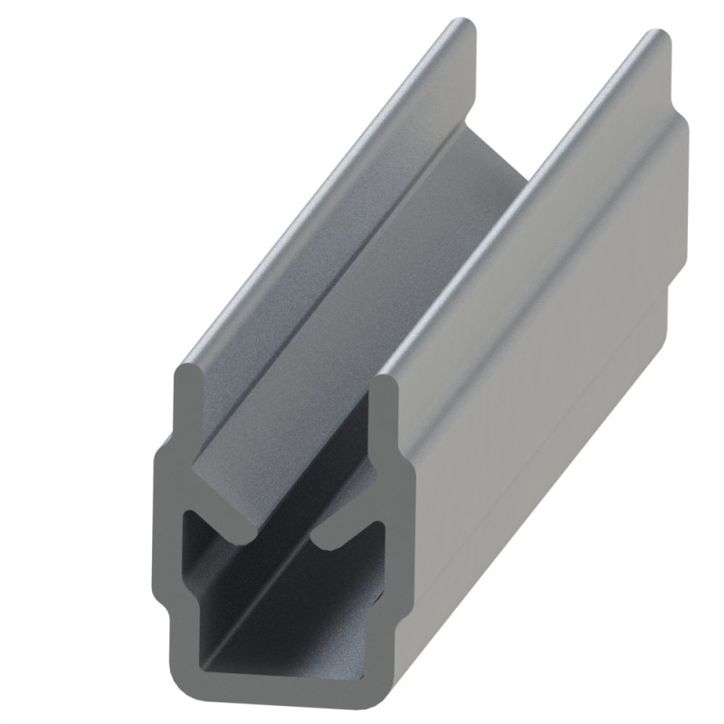 Profilé cache-rainure (Barre de 2 m) – U – 6 mm - Gris - Elcom shop