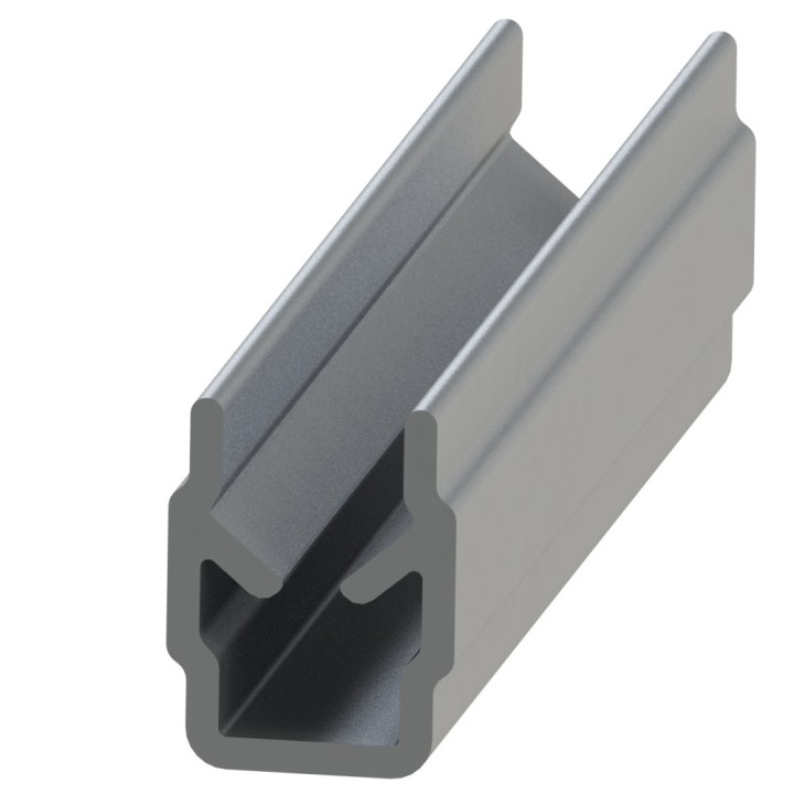 Profilé cache-rainure (Barre de 2 m) – U – 6 mm - Gris - Elcom shop