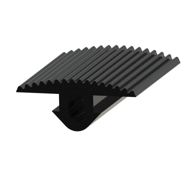 Profilé cache-rainure (Au rouleau de 20 m) - Rainure 8 mm - 32x4 mm - Antidérapant - Elcom shop