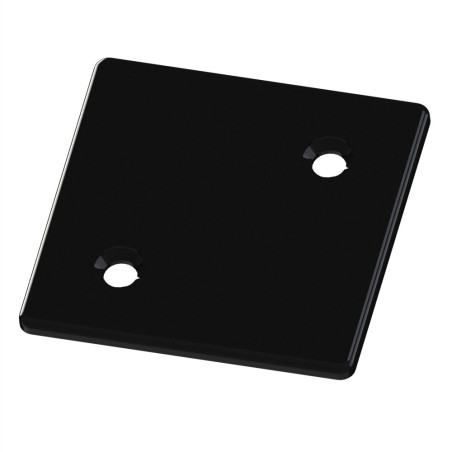 Embout profilé aluminium - Rainure 8 mm – Section 80x80 mm – Zn - Noir - Elcom shop