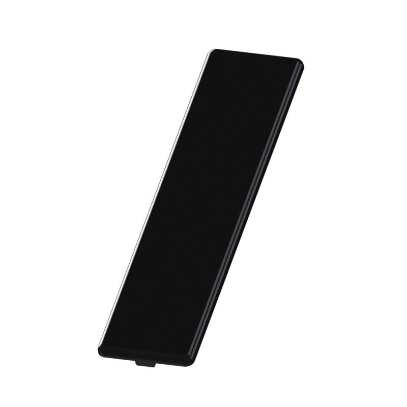 Embout profilé aluminium - Rainure 8 mm – Section 160x40 mm - Noir - Elcom shop