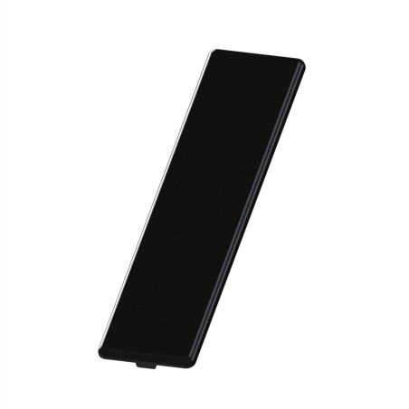 Embout profilé aluminium - Rainure 8 mm – Section 160x40 mm - Noir - Elcom shop