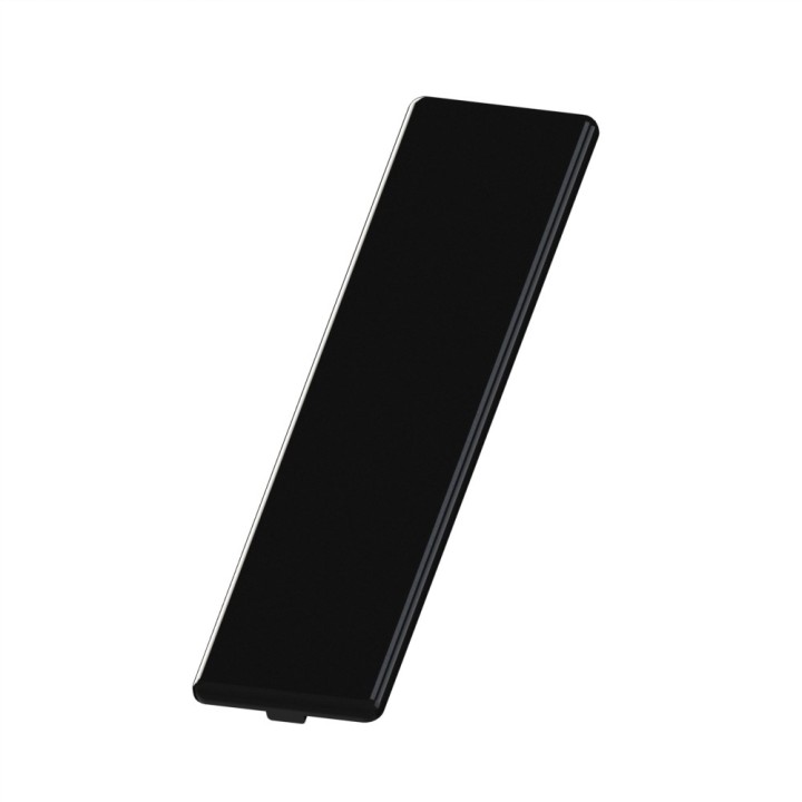 Embout profilé aluminium - Rainure 8 mm – Section 160x40 mm - Noir - Elcom shop
