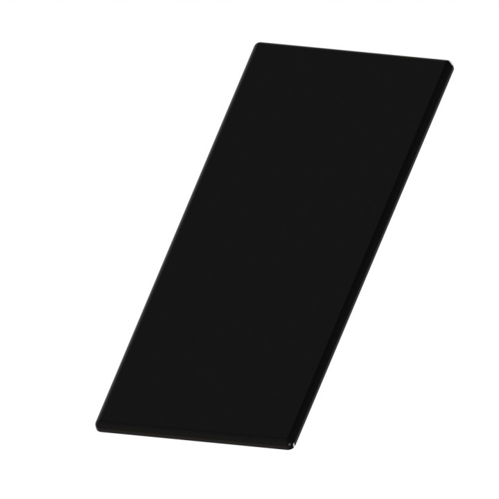 Embout profilé aluminium - Rainure 8 mm – Section 200x80 mm - Noir - Elcom shop