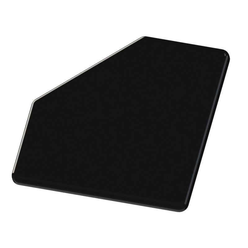 Embout profilé aluminium - Rainure 8 mm – Section 80x80-45° - Noir - Elcom shop