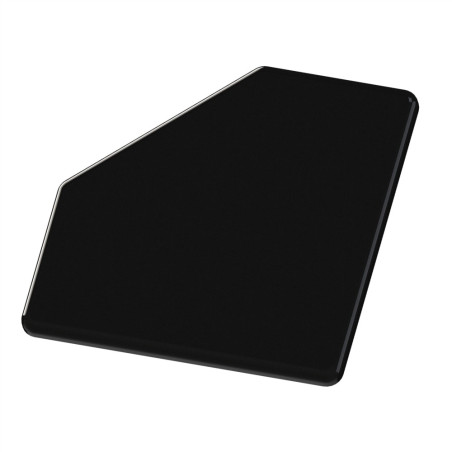 Embout profilé aluminium - Rainure 8 mm – Section 80x80-45° - Noir - Elcom shop