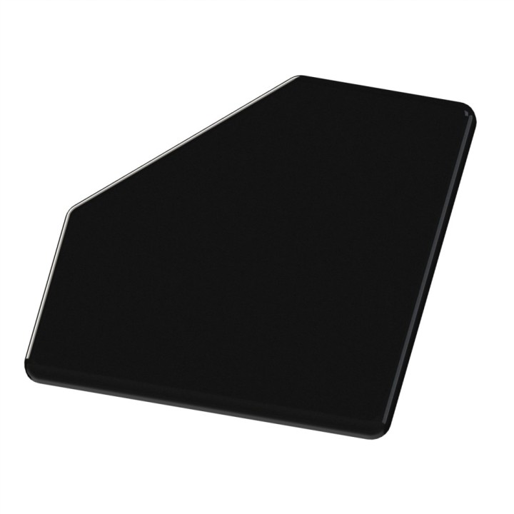 Embout profilé aluminium - Rainure 8 mm – Section 80x80-45° - Noir - Elcom shop