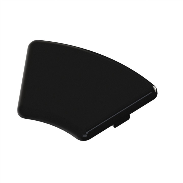Embout profilé aluminium - Rainure 8 mm – Section R40/80-45° - Noir - Elcom shop