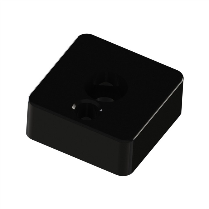 Plaque de base profilé aluminium – Section 40x40 mm – Taraudage M10 - Elcom shop