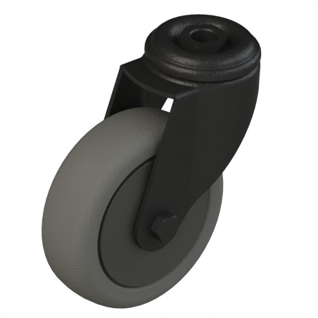 Roulette pivotante profilé aluminium – D100 – 110kg - Elcom shop