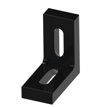 Equerre légère profilé aluminium – 40x40x20 – Noir - Zn - Elcom shop