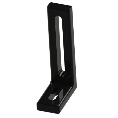 Equerre légère profilé aluminium – 80x40x20 – Noir- Zn - Elcom shop