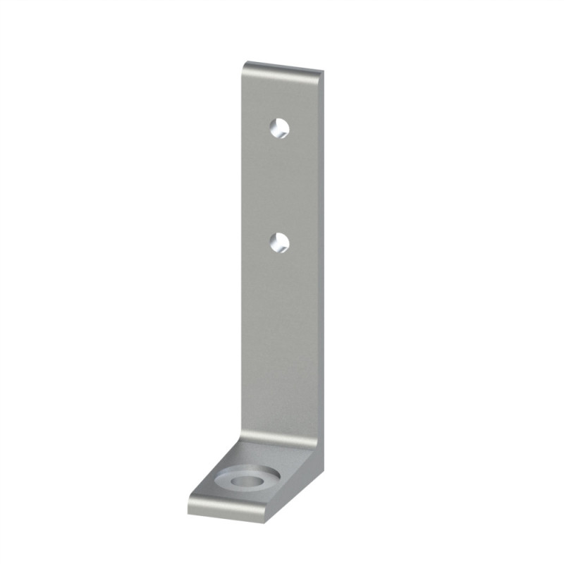 Equerre de fixation au sol profilé aluminium  – Al - Simple - 30