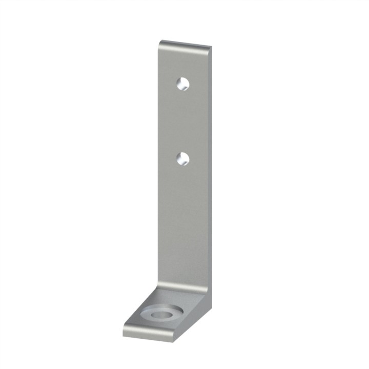Equerre de fixation au sol profilé aluminium  – Al - Simple - 30