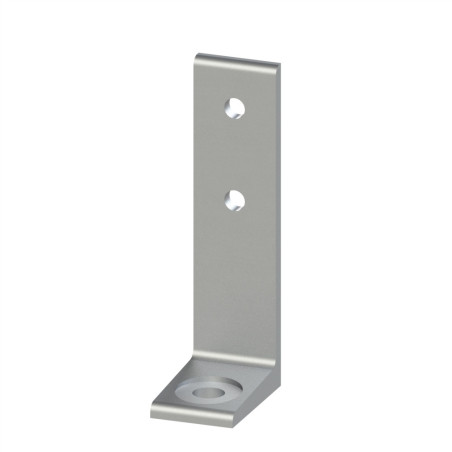Equerre de fixation au sol profilé aluminium – Al - Simple - 40