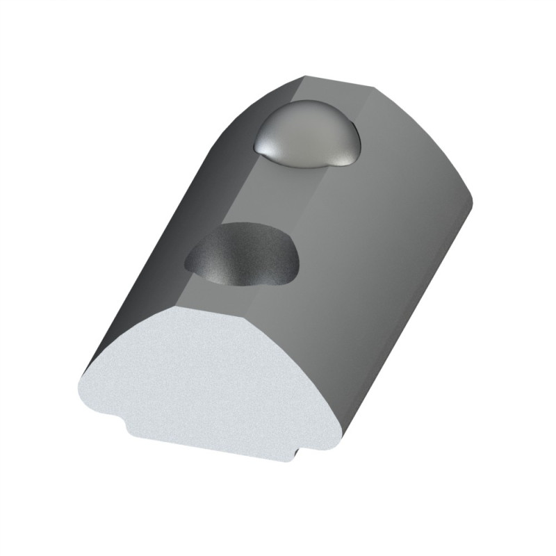 Ecrou rainuré profilé 5 ST - taraudage M4 - rainure 5 mm - Elcom shop