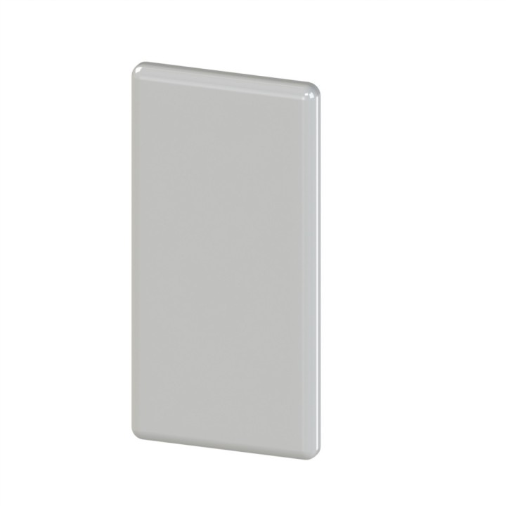 Embout profilé aluminium  – Rainure 6 mm – Section 30x30 mm - Gris