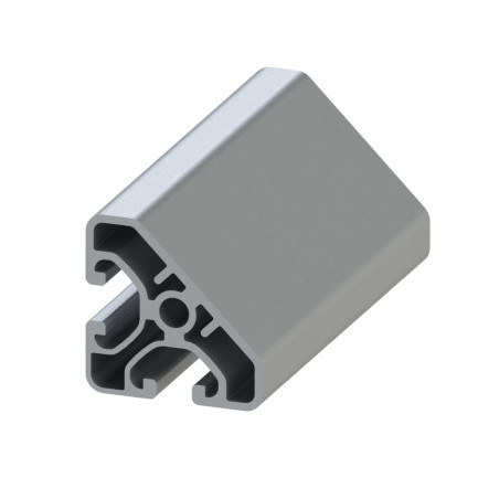 Profilé aluminium - Rainure 8 mm - Section 40x40-45° - Economique