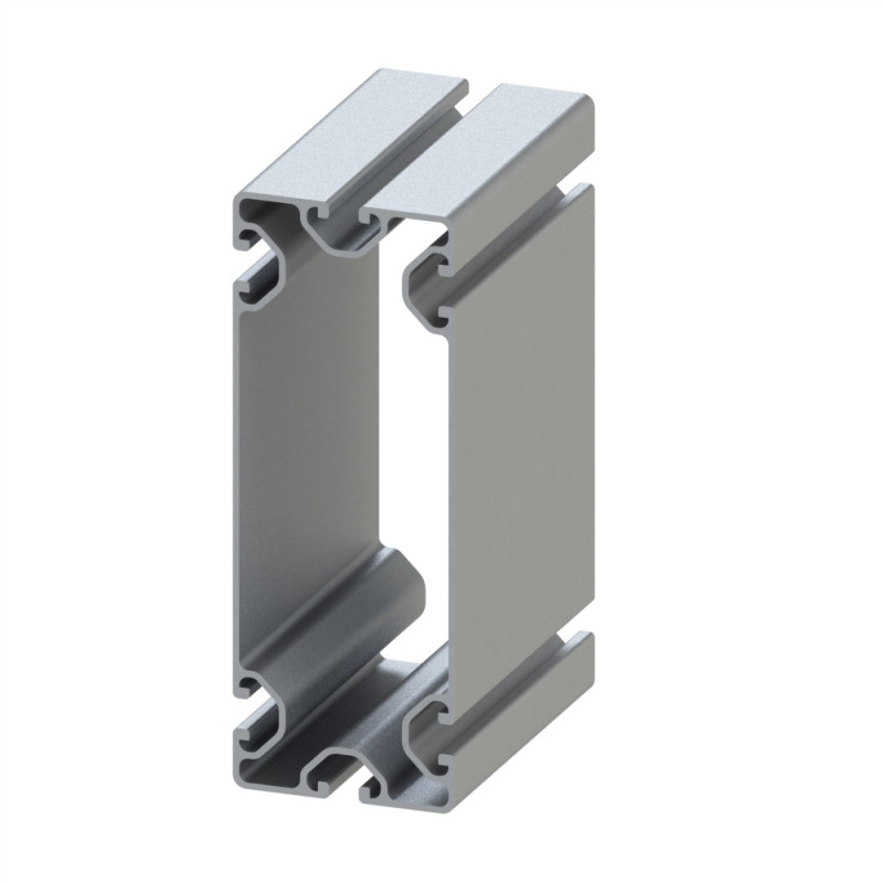 Profilé aluminium - Rainure 8 mm - Section 160x60 mm - 4N - Economique