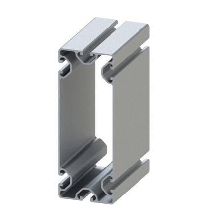 Profilé aluminium - Rainure 8 mm - Section 160x60 mm - 4N - Economique