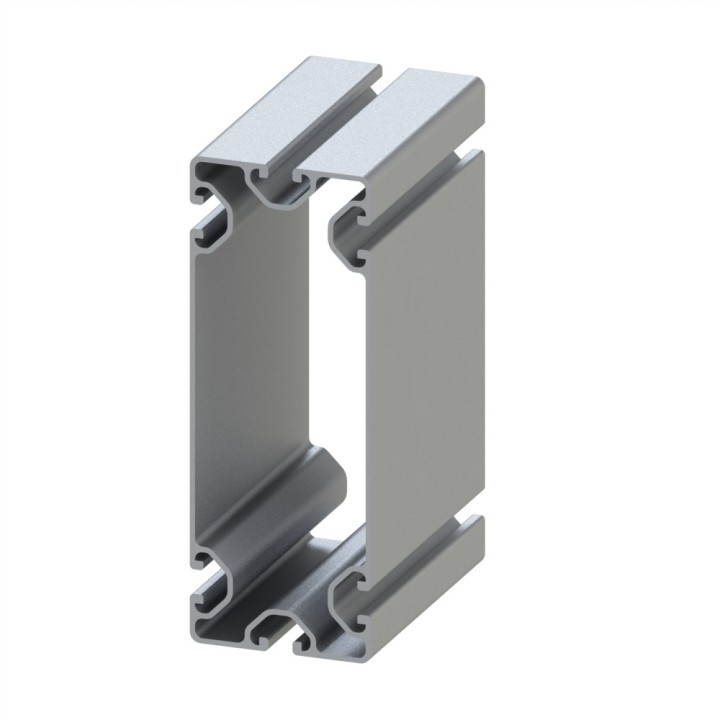 Profilé aluminium - Rainure 8 mm - Section 160x60 mm - 4N - Economique
