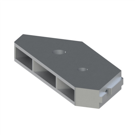 Plaque de renfort de fixation au sol – Rainure 8 mm