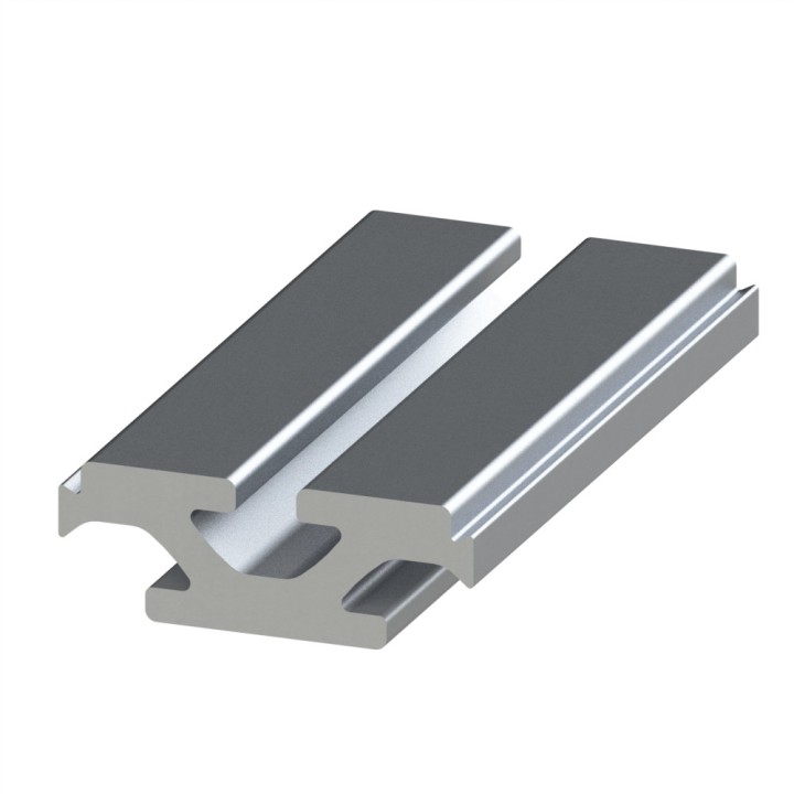 Profilé aluminium de connexion - Plaque - 8 - 55x20 mm
