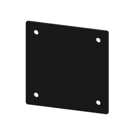 Embout profilé aluminium  – Rainure 8 mm – Section 160x160 mm - Noir
