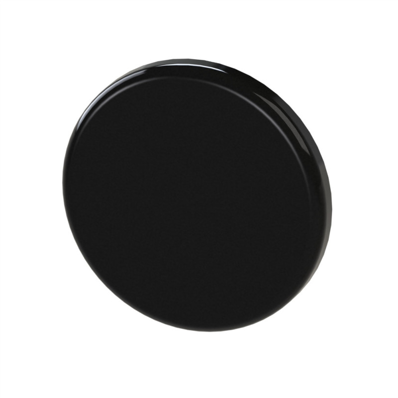 Embout profilé aluminium – Rainure 8 mm – Section D40 mm - Noir