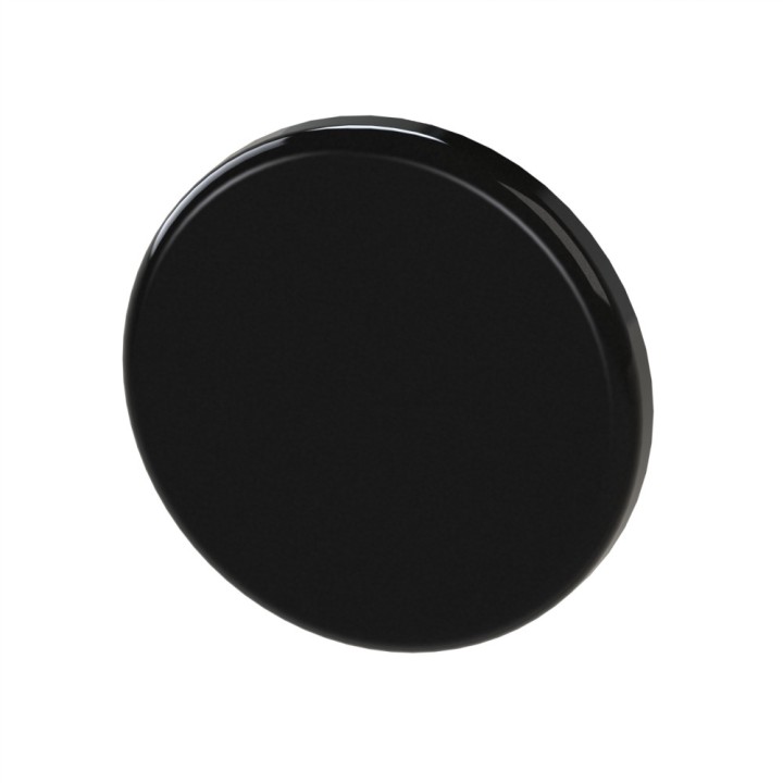 Embout profilé aluminium – Rainure 8 mm – Section D40 mm - Noir
