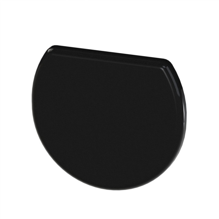 Embout profilé aluminium – Rainure 8 mm – Section R26-270° mm - Noir