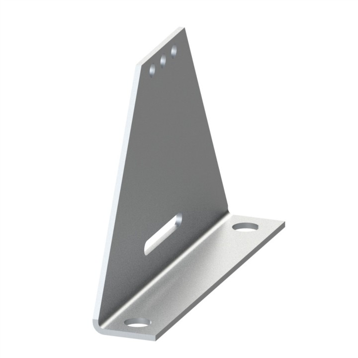 Pied réglable profilé aluminium – Rainure 8 mm – 240x160 mm