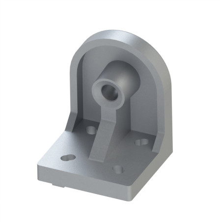 Socle pied profilé aluminium - 8 mm - D80 - M16