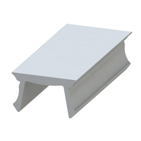 Profilé cache-rainure (Barre de 2 m) – 8 - 40 – PP - Gris