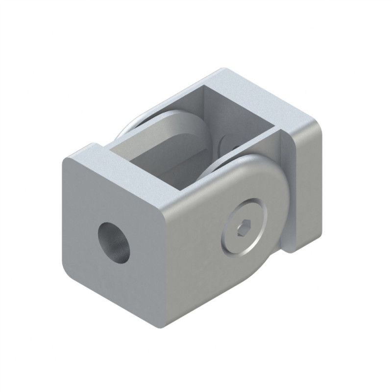 Articulation profilé aluminium – Rainure 5 mm – 20x20 mm