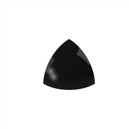 Cache raccord d'angle profilé – Rainure 5 mm - Section R20-90° - Noir