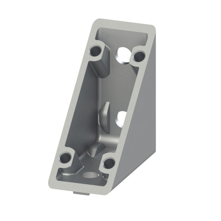 Equerre profilé aluminium – 5 mm - Section 40x40 mm - Zn