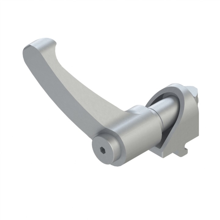Equerre de bridage profilé aluminium – Rainure 5 mm - A poignée