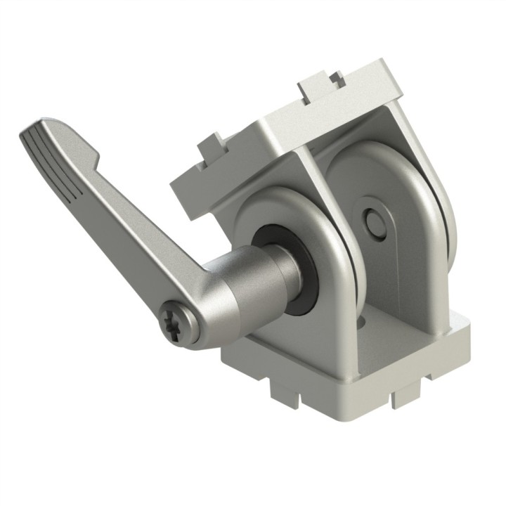 Articulation profilé aluminium – à blocage - Rainure 6 mm – 30x30 mm - Elcom shop
