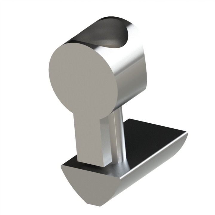 Fixation standard profilé aluminium – Rainure 6 mm - Inox