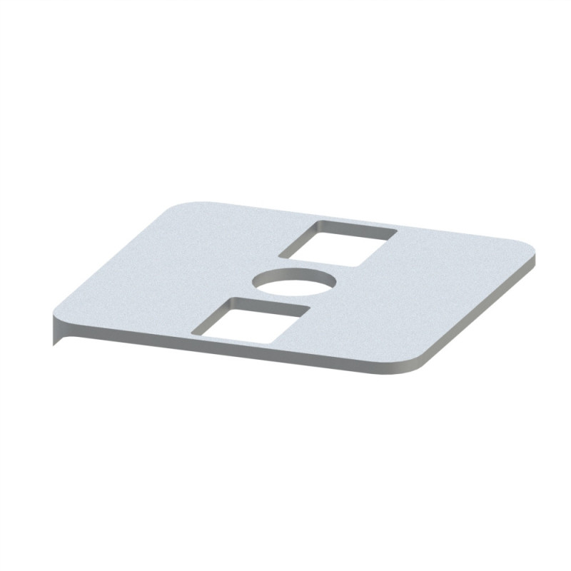 Joint de rayon profilé aluminium - Rainure 6 mm – 30x30 mm - 1R