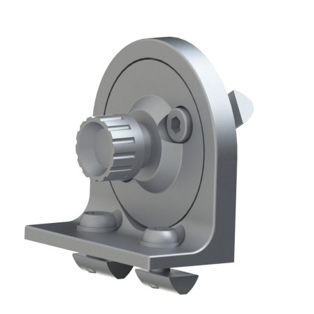 Equerre orientable profilé aluminium - 80 mm - A blocage