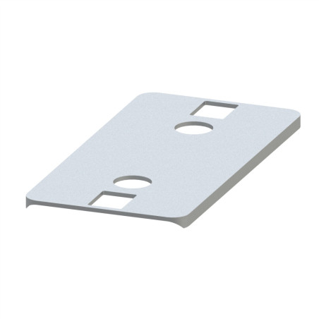 Joint de rayon profilé aluminium - Rainure 8 mm – 80x40 mm - R80