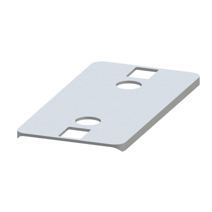 Joint de rayon profilé aluminium - Rainure 8 mm – 80x40 mm - R80