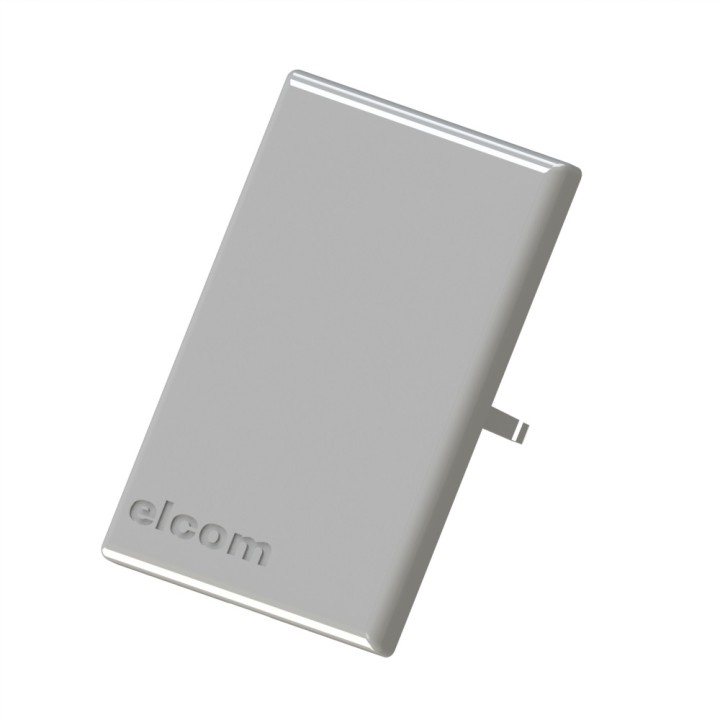 Cache équerre profilé aluminium – Rainure 8 mm – Section 40x40 mm - Gris