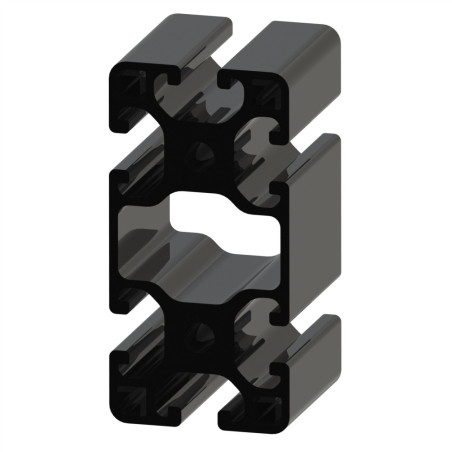 Profilé aluminium (Coupe max 6 m) – 8 mm – 80x40 mm – Léger - Noir - Elcom shop