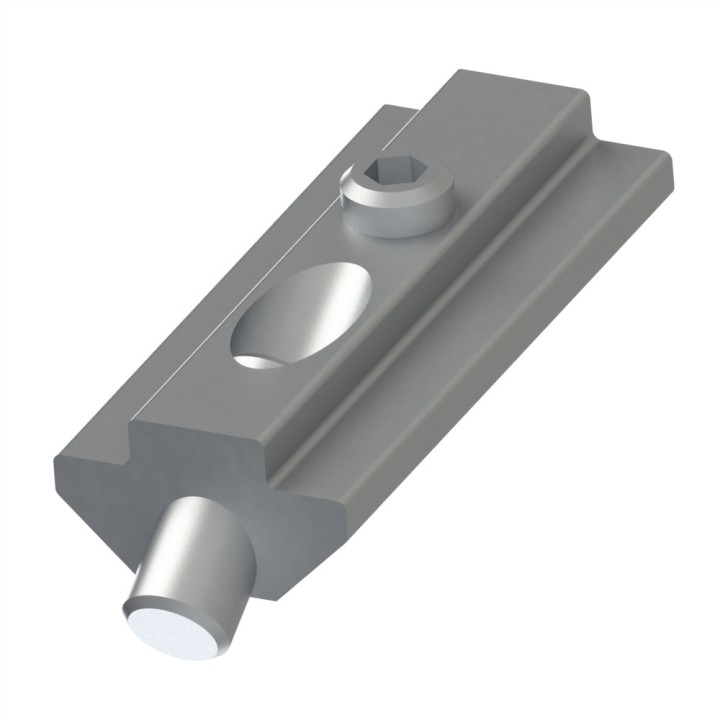 Elément de goupillage profilé aluminium – Rainure 8 mm