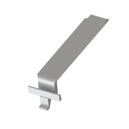 Embout fixation automatique – Rainure 8 mm – Gris